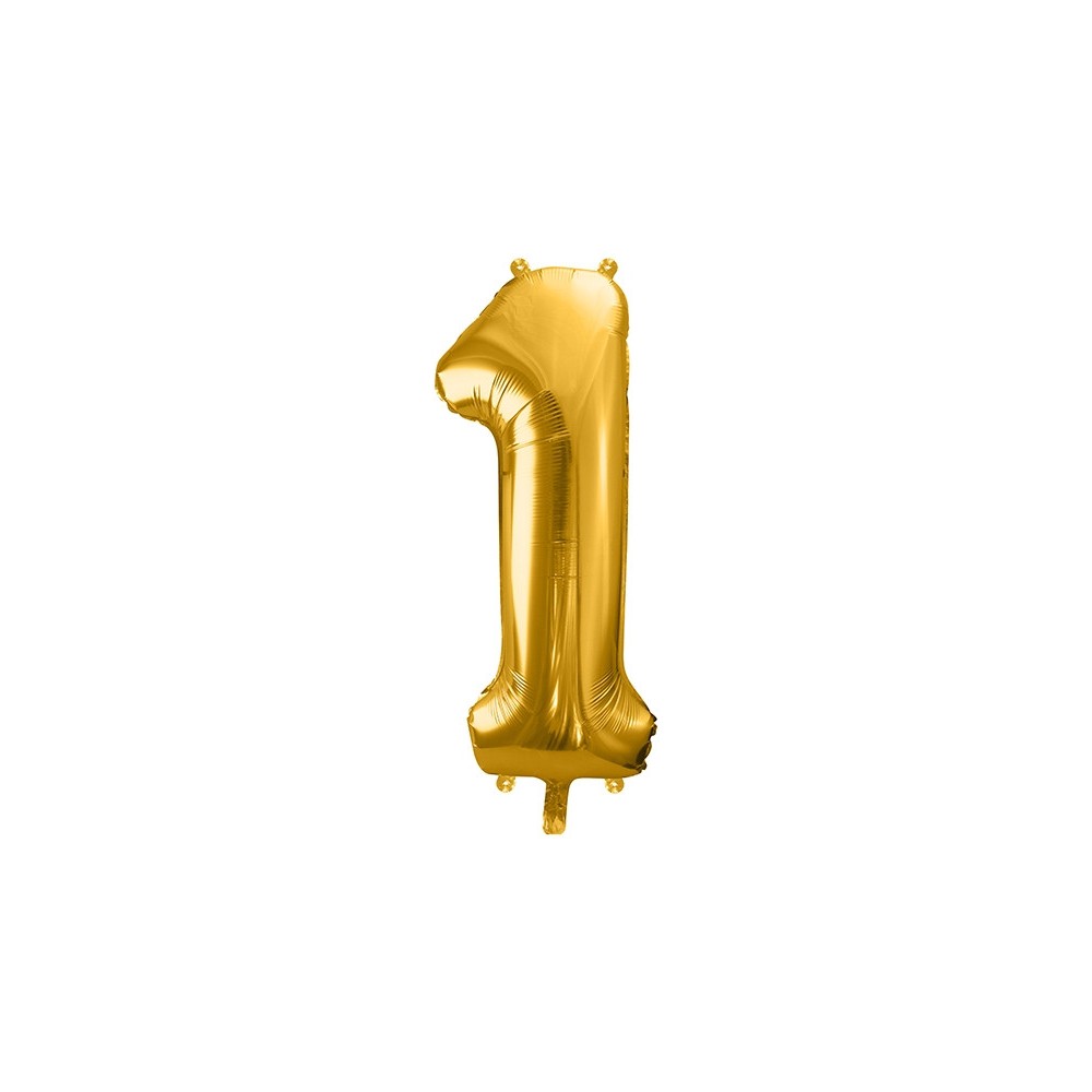 Balloon number 1 - gold, 86 cm