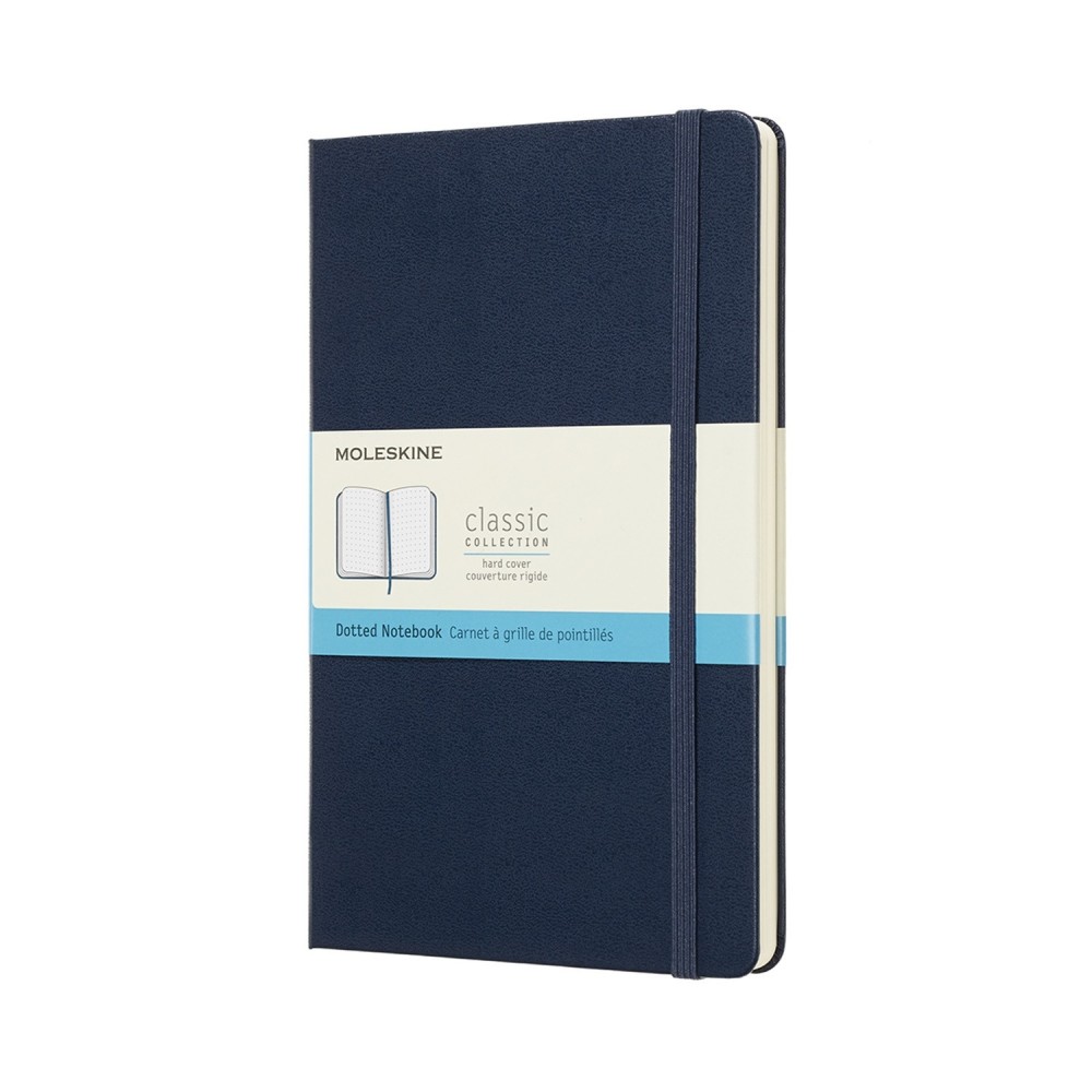 Notatnik w kropki A5 - Moleskine - granatowy twarda okładka