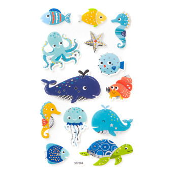 Foam stickers - Marine animals , 13 pcs