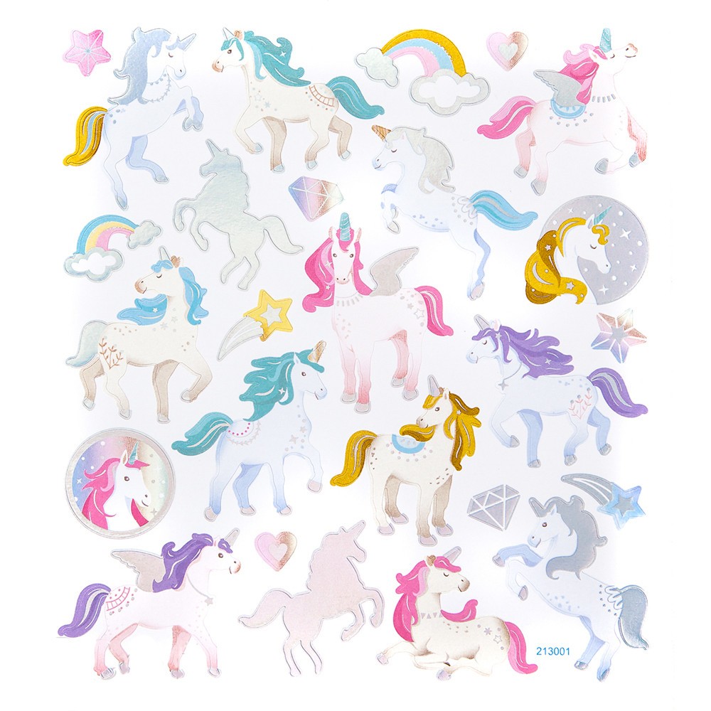 Stickers - Unicorns, 26 pcs