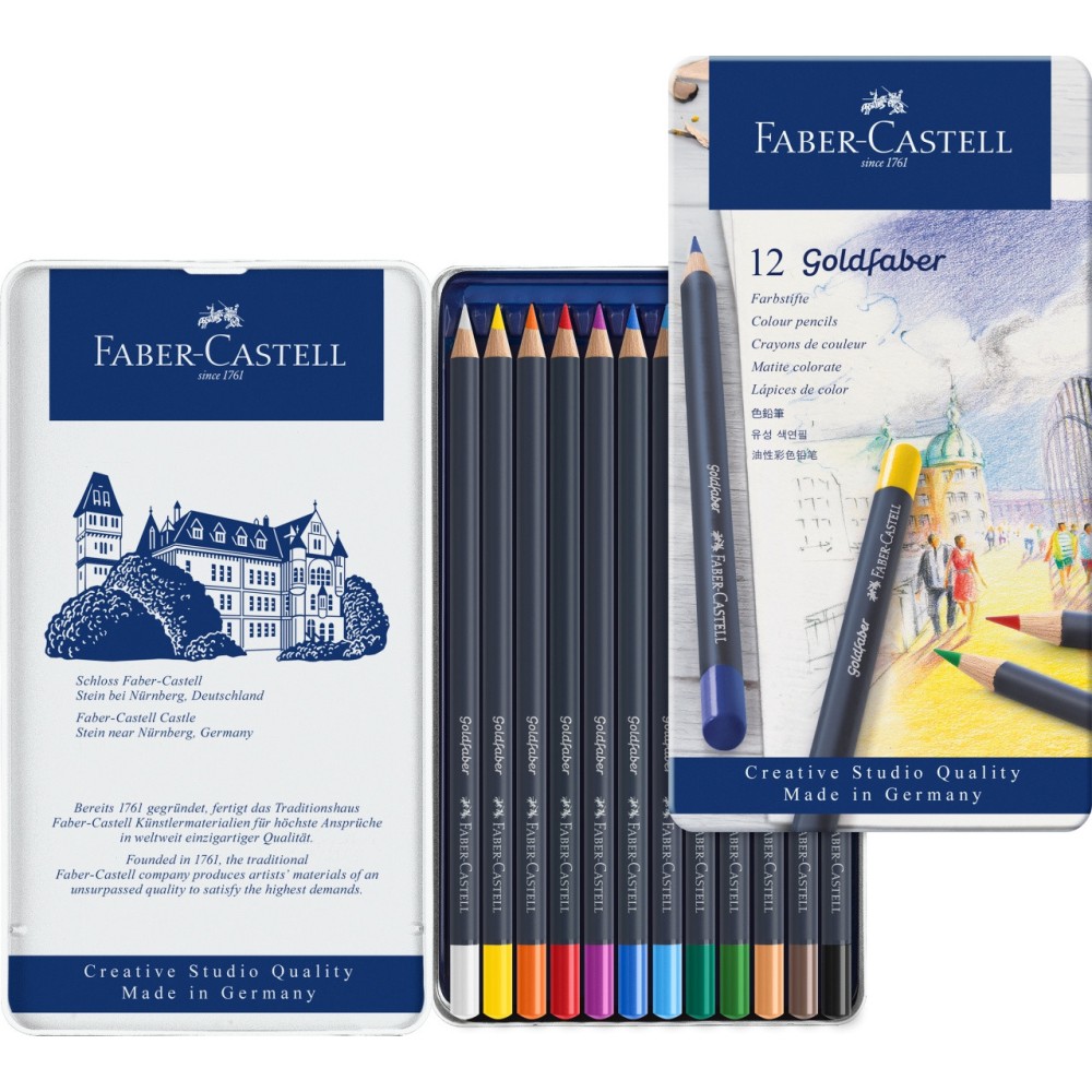 Zestaw kredek ołówkowych Goldfaber - Faber-Castell - 12 kolorów