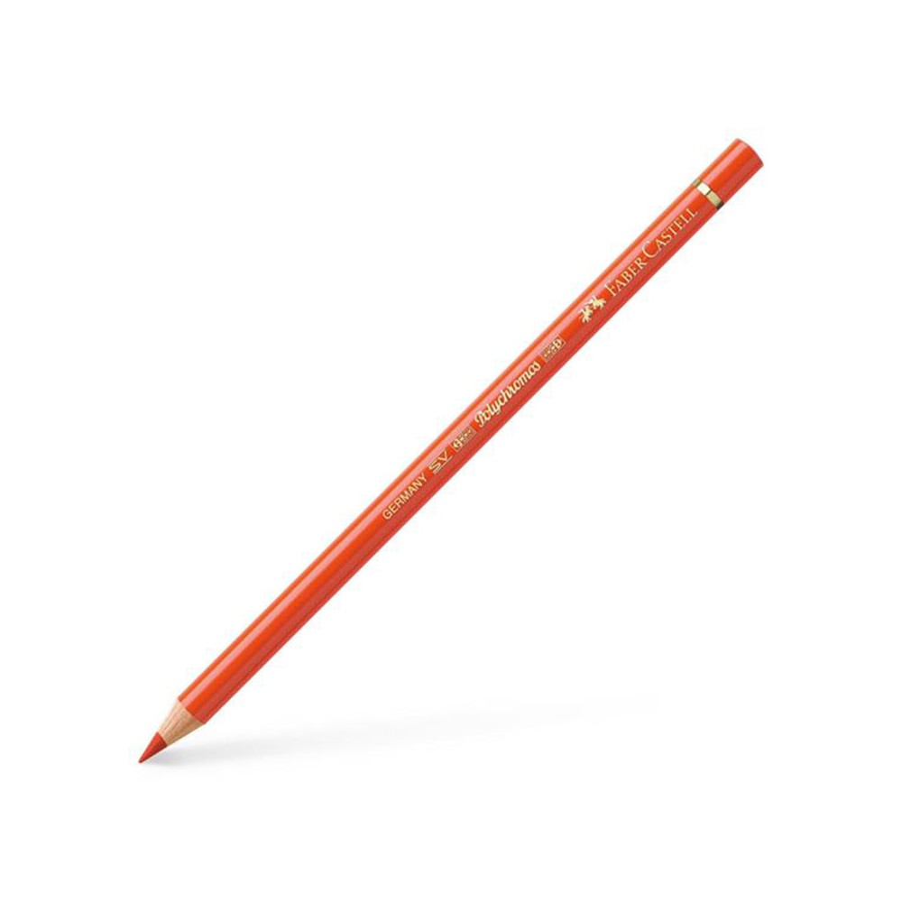 Polychromos Artists' Colour Pencil - Faber-Castell - 115 Dark Cadmium Orange