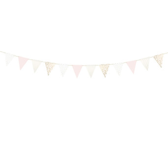 Banner Flags - pink and gold, 2,1 m