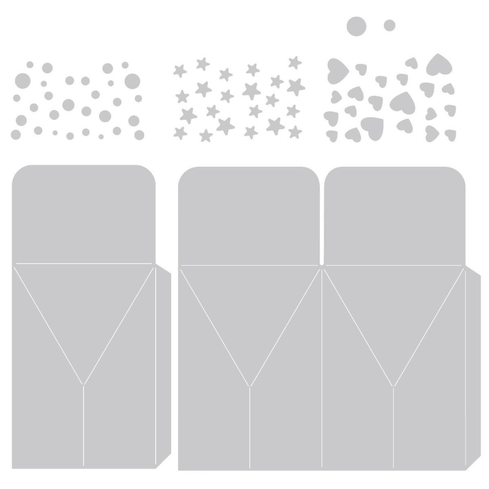 Set of cutting dies - Thinlits - Star Gift Bag - Sizzix