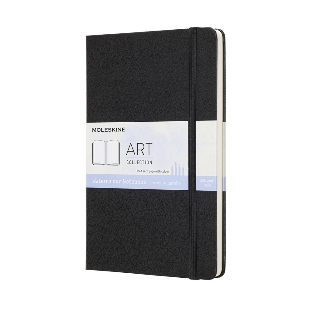 Notatnik do akwareli - Moleskine - czarny 12 x 21 cm
