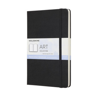 Notatnik do akwareli - Moleskine - czarny 12 x 21 cm