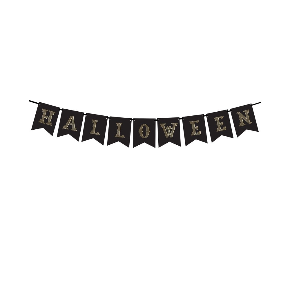 Baner Halloween - czarny, 20 x 175 cm