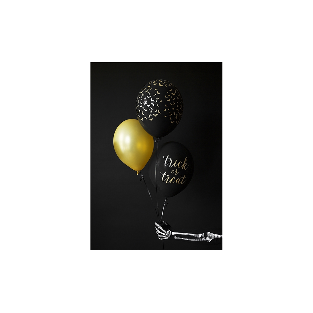 Balony Nietoperze - czarne, 30 cm, 6 szt.