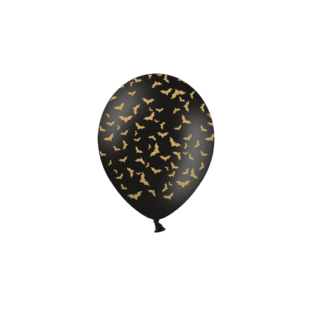 Bats balloons - black, 30 cm, 6 pcs.