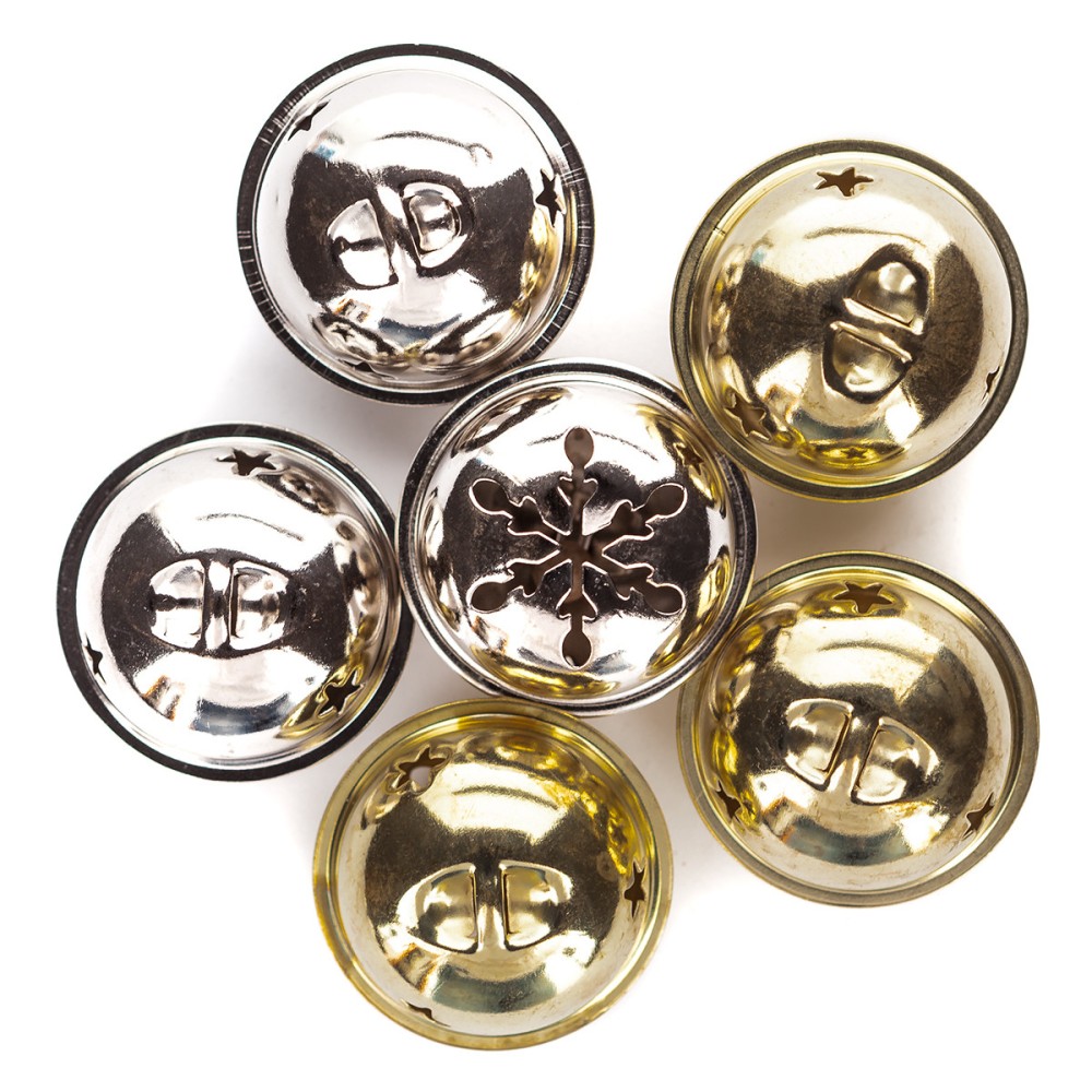 Craft Bells mix 4 cm, 6 pcs