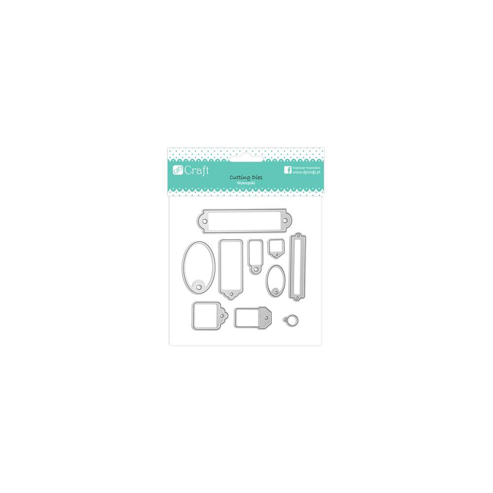 Set of cutting dies - Tags, 10 pcs.