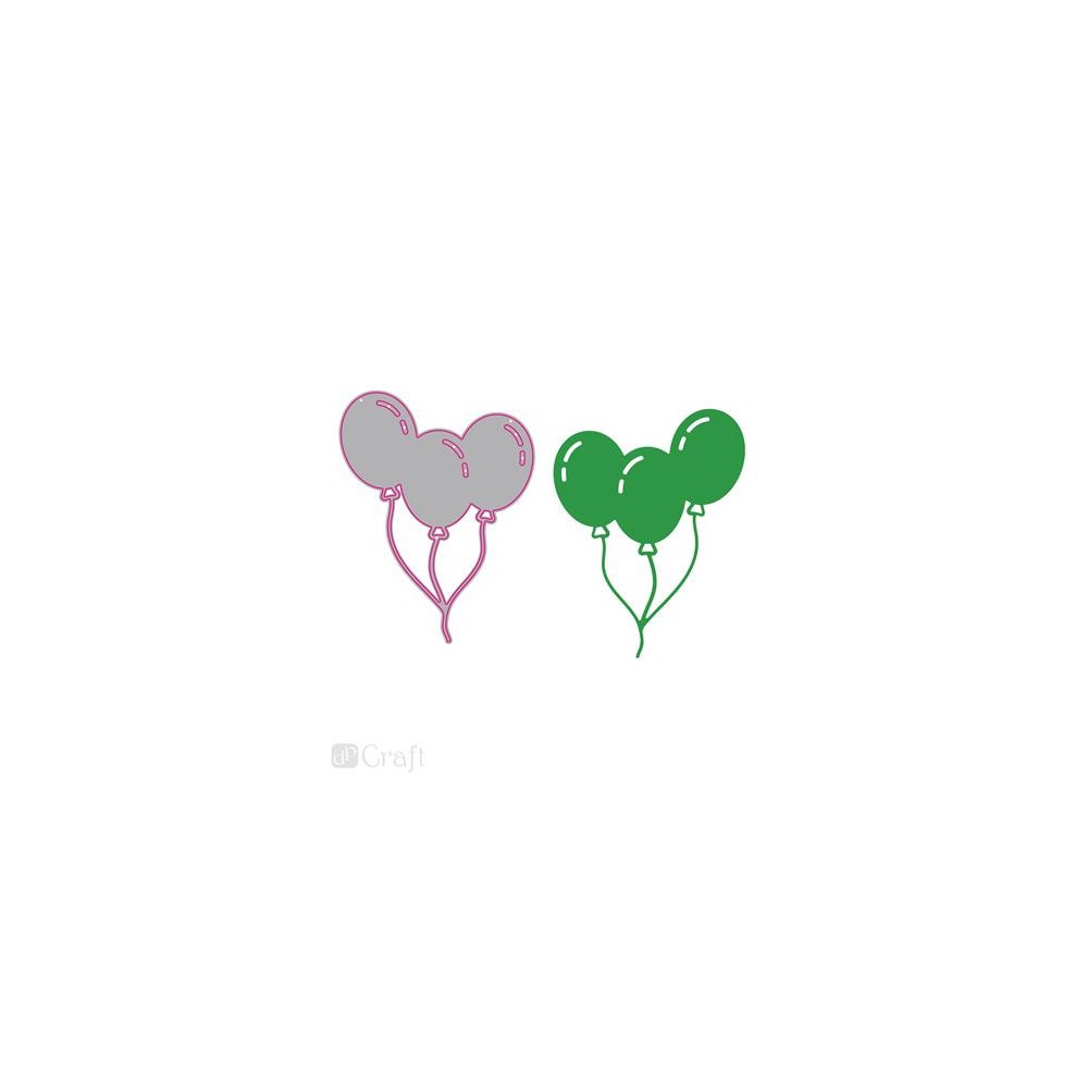 Cutting die - Balloons, 7 x 9 cm