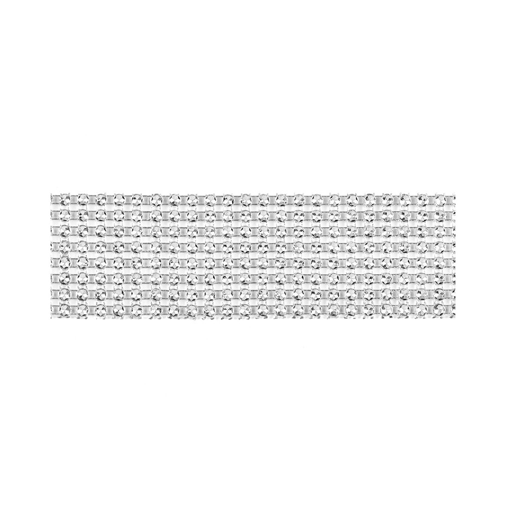 Tape with zirconia, silver, 4 cm x 9 m