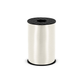 Plastic ribbon for balloons - white, 5 mm x 225 m