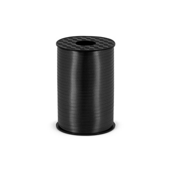 Plastic ribbon for balloons - black, 5 mm x 225 m