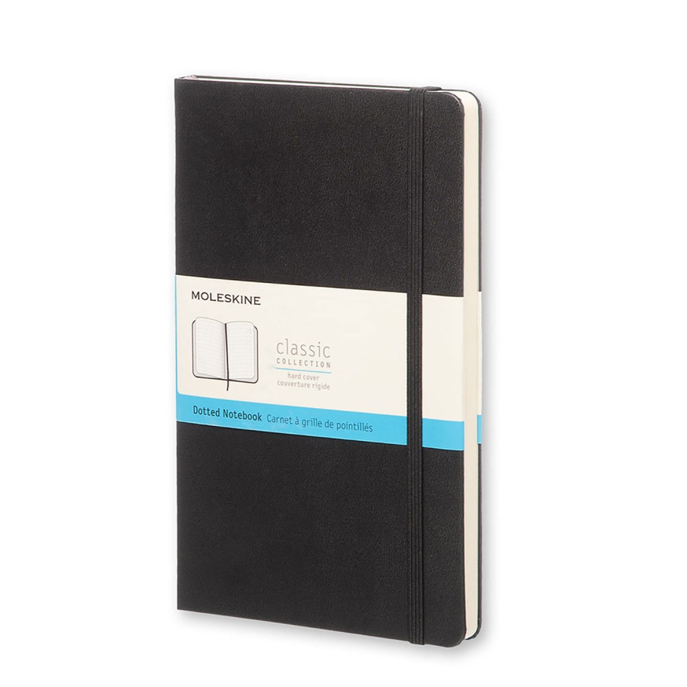 Notatnik w kropki A5 - Moleskine - czarny twarda okładka