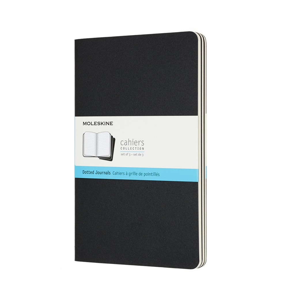 Notebook Moleskine Dotted Cahier Journals - Black - Large 3 pcs 70g/m2