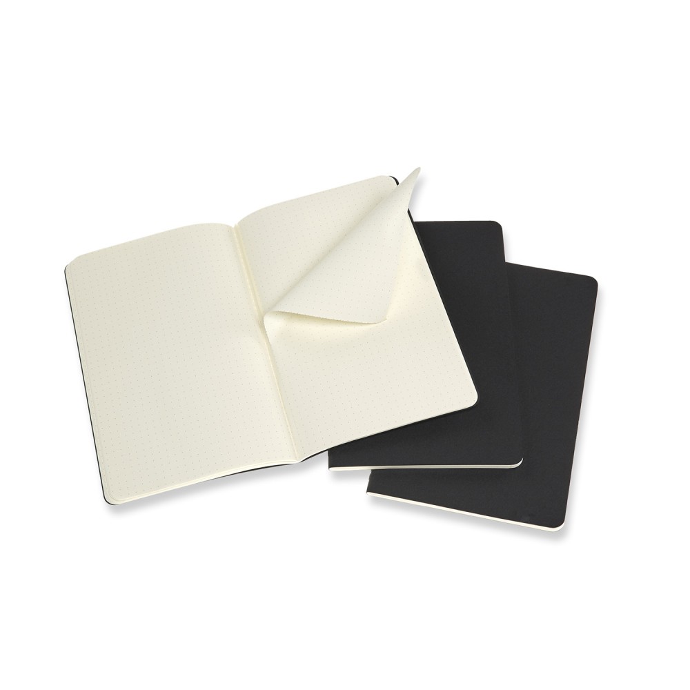 Notebook Moleskine Dotted Cahier Journals - Black - Large 3 pcs 70g/m2