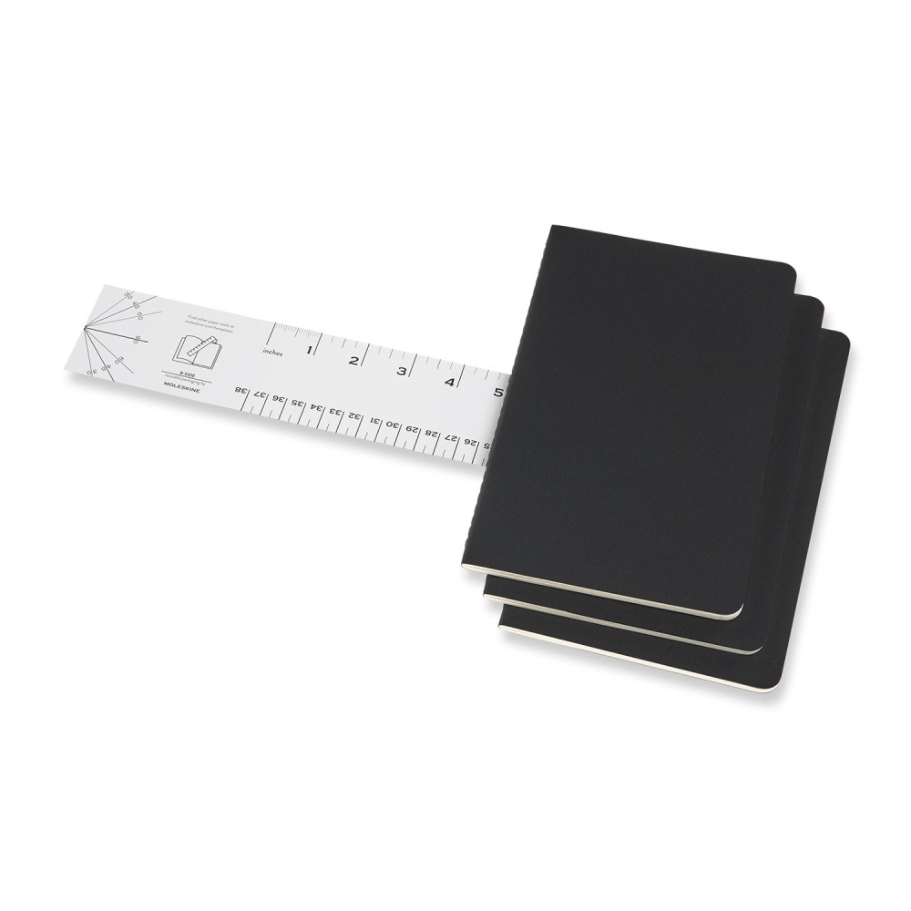 Notebook Moleskine Dotted Cahier Journals - Black - Large 3 pcs 70g/m2