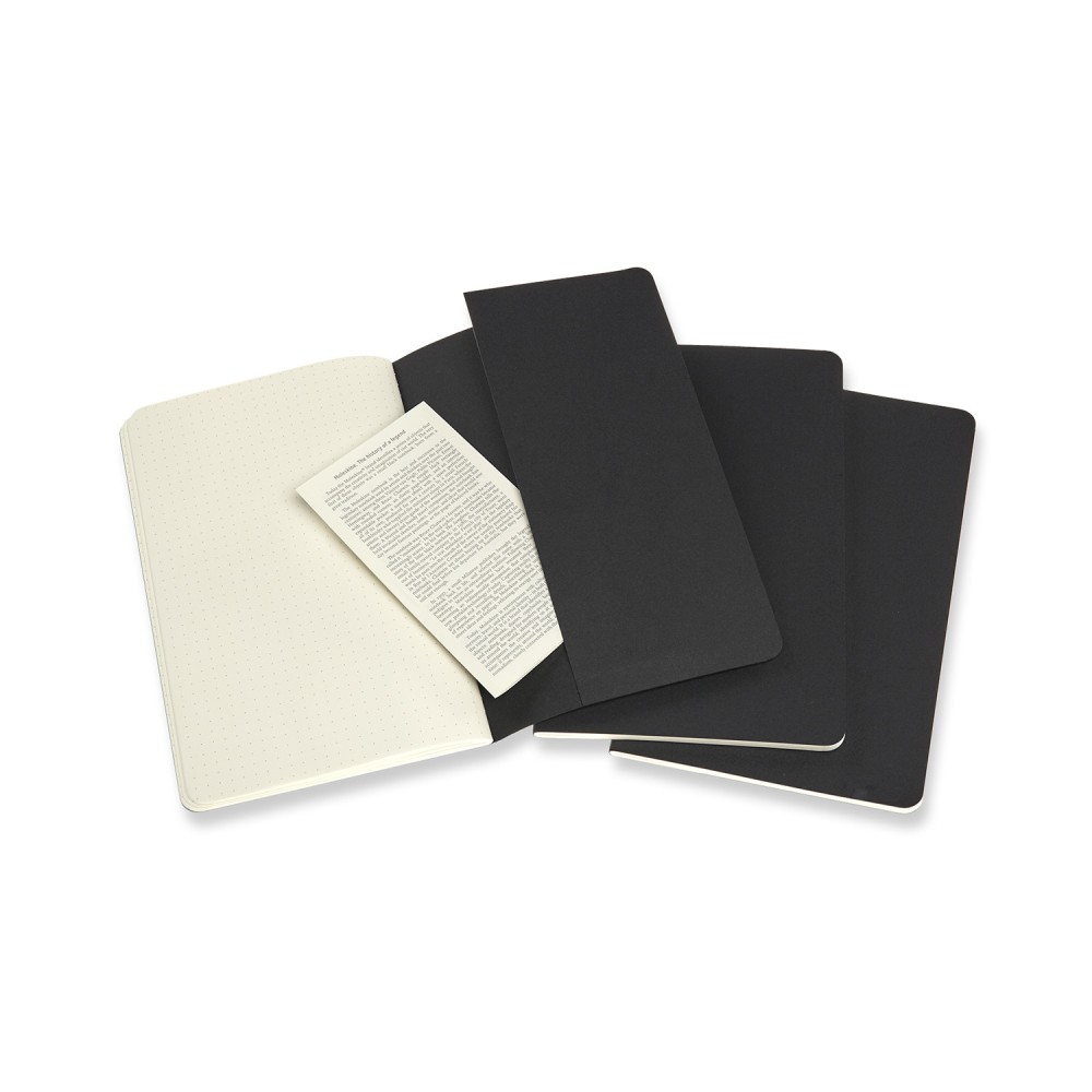 Notebook Moleskine Dotted Cahier Journals - Black - Large 3 pcs 70g/m2
