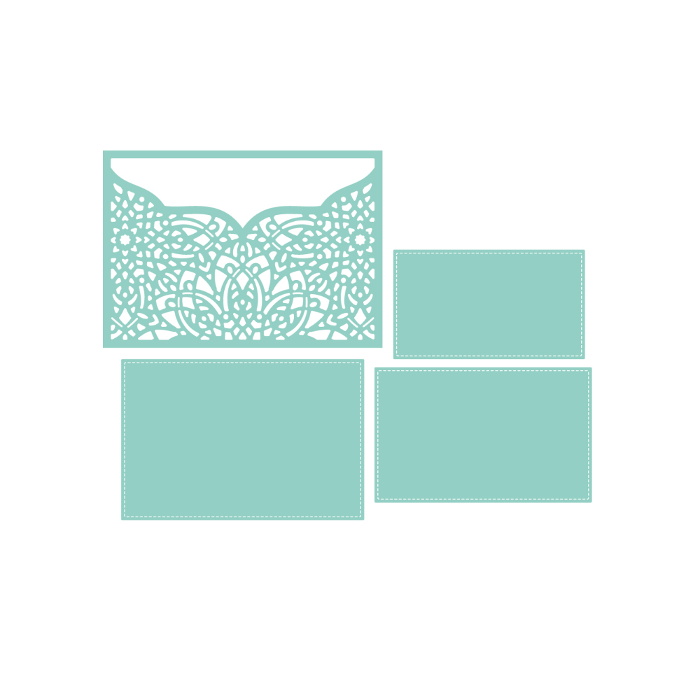 Cutting die - Folded Invitation 12.1 x 14.4 cm