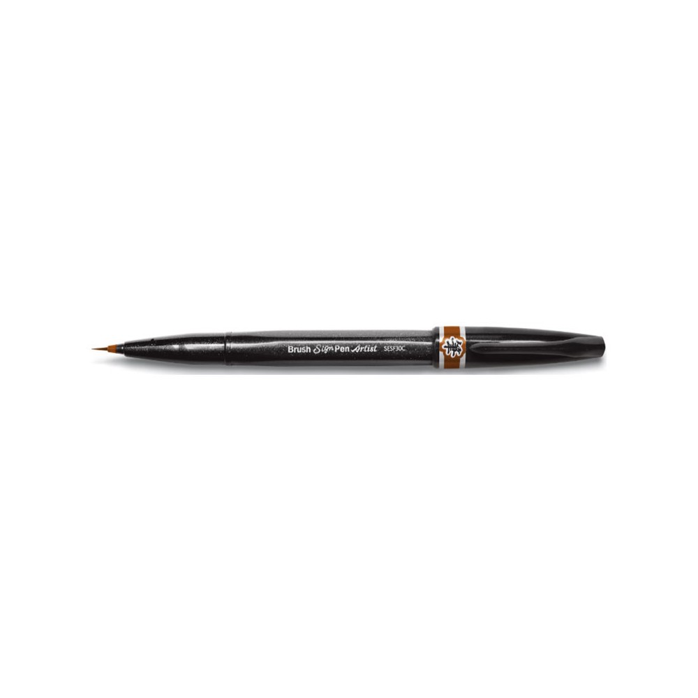 Marker Brush Sign Pen Artist E - Pentel - Brown