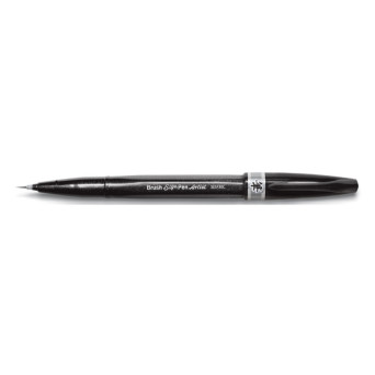 Marker Brush Sign Pen Artist N - Pentel - Grey