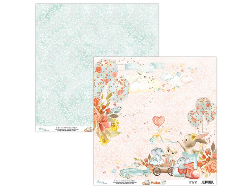 Decorative paper - Kiddie 03 - Mintay by Karola