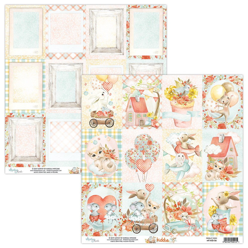 Decorative paper - Kiddie 06 - Mintay by Karola