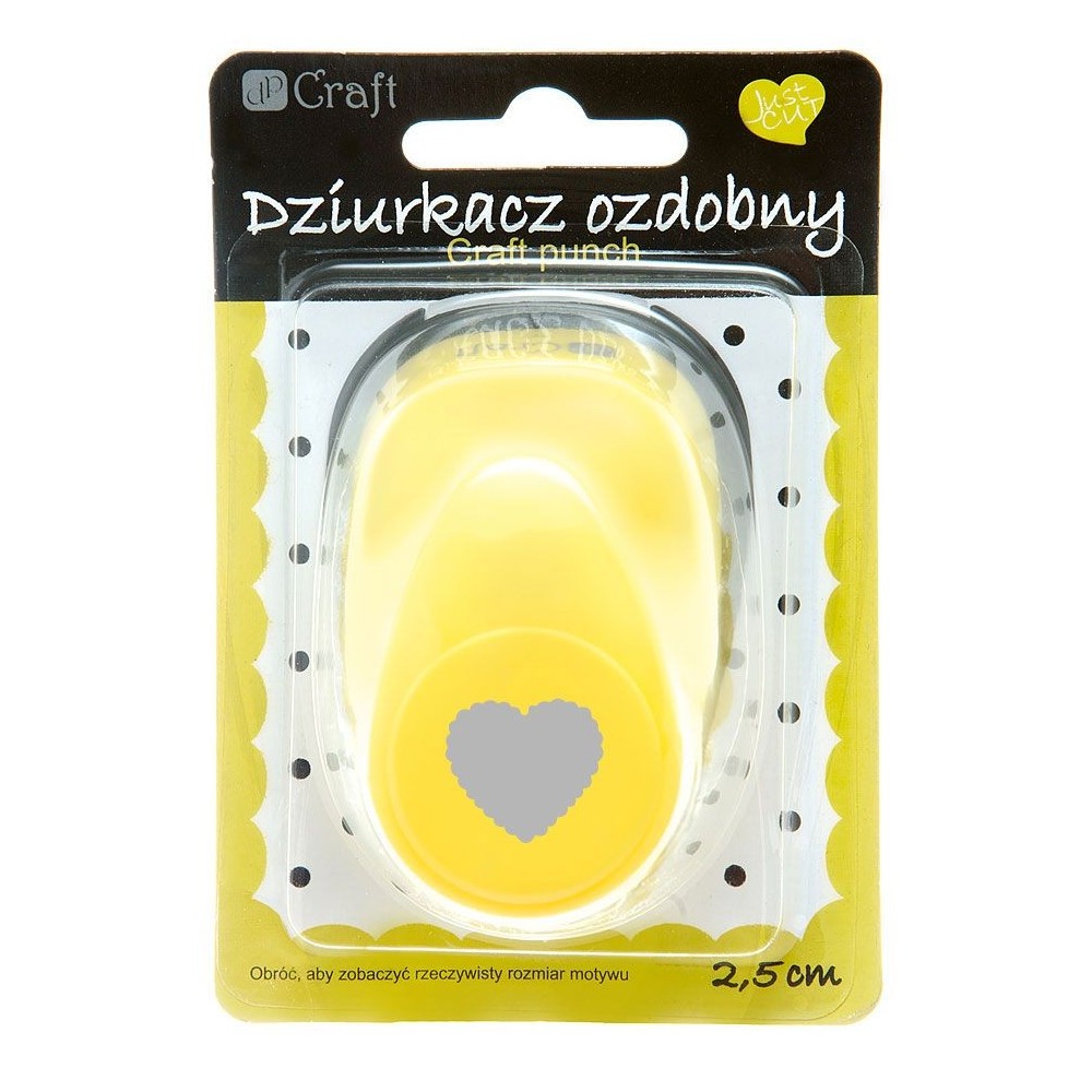 Craft Punch Heart with a frill 099 - DpCraft - 2,5 cm