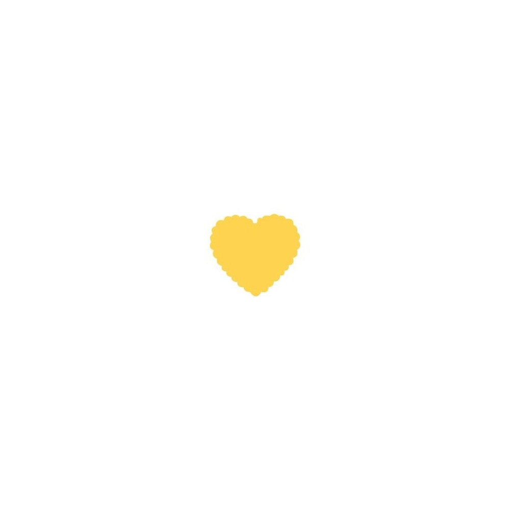 Craft Punch Heart with a frill 099 - DpCraft - 2,5 cm