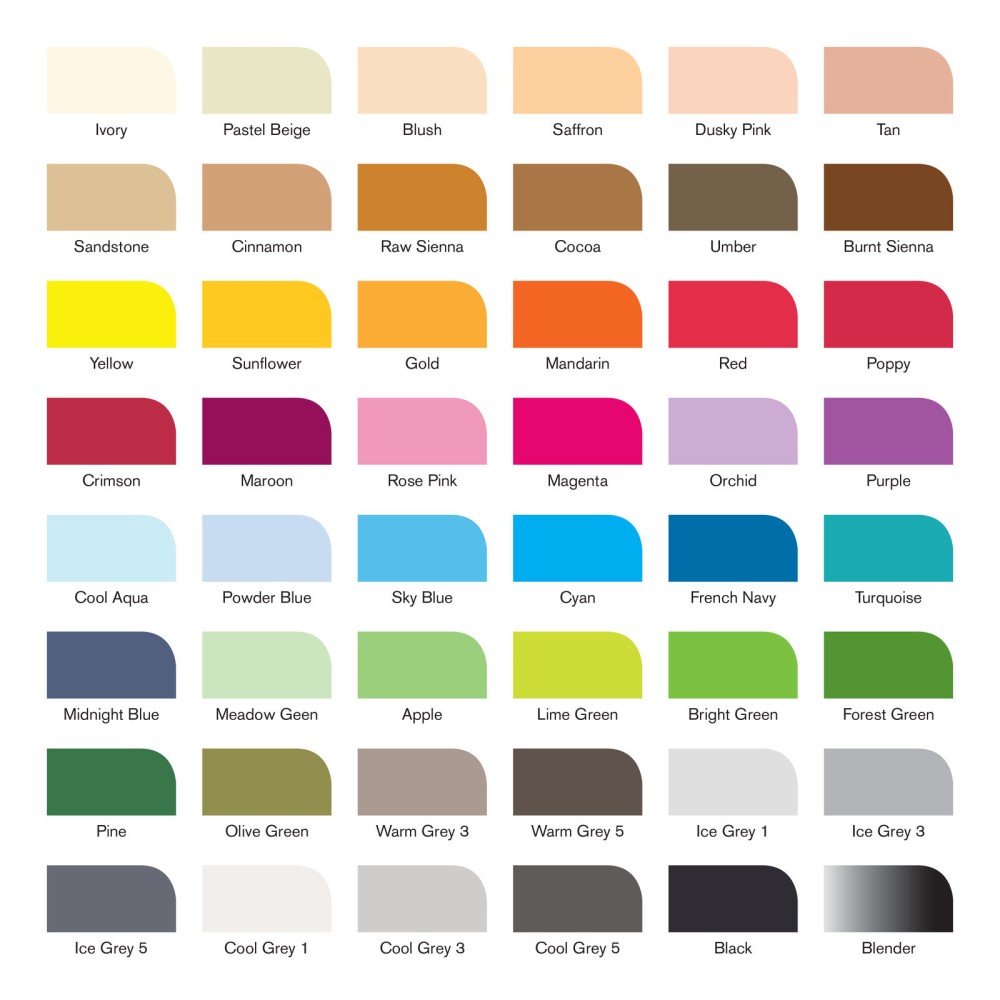 Zestaw Promarker Essential Collection - Winsor & Newton - 48 szt.