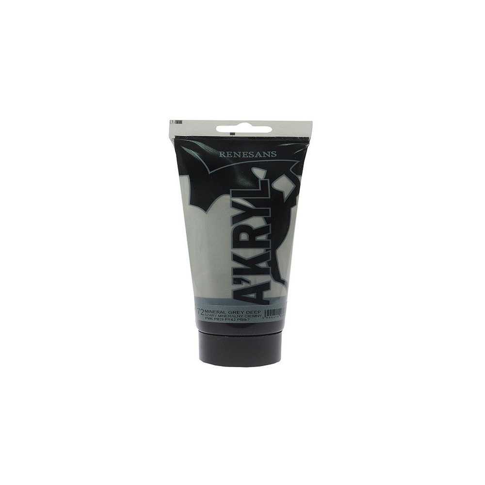 Farba akrylowa A'kryl - Renesans - 72, mineral grey deep, 100 ml