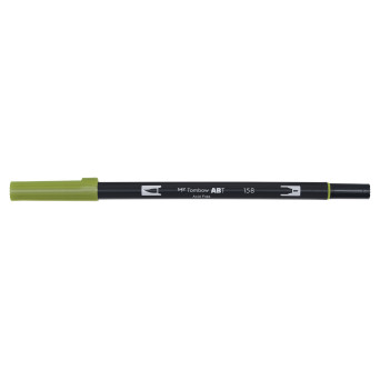 Dual Brush Pen - Tombow - Dark Olive