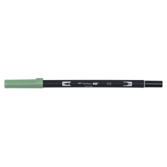 Pisak dwustronny Dual Brush Pen - Tombow - Holly Green