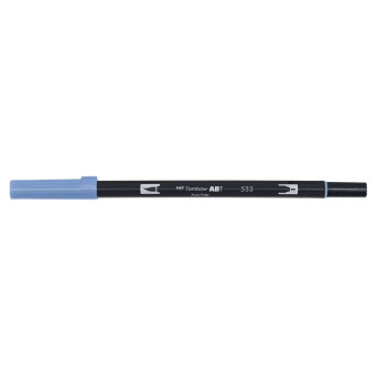 Pisak dwustronny Dual Brush Pen - Tombow - Peacock Blue