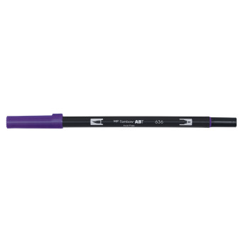 Pisak dwustronny Dual Brush Pen - Tombow - Imperial Purple