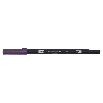 Dual Brush Pen Tombow - Dark Plum