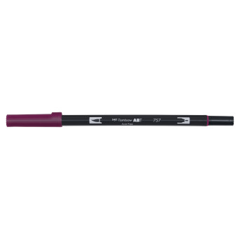 Dual Brush Pen - Tombow - Port Red