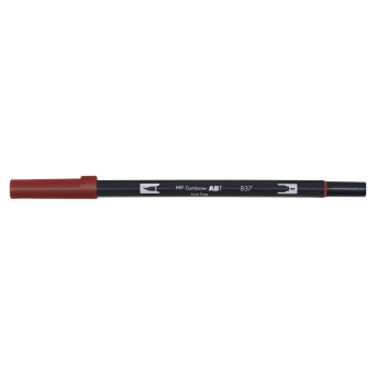 Dual Brush Pen - Tombow - Wine Red