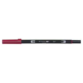 Pisak dwustronny Dual Brush Pen - Tombow - Crimson