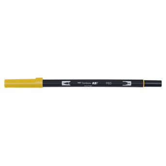Pisak dwustronny Dual Brush Pen - Tombow - Chrome Yellow