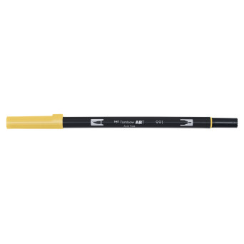 Pisak dwustronny Dual Brush Pen - Tombow - Light Ochre