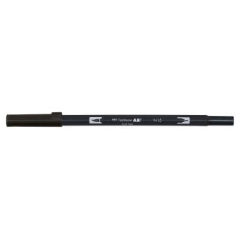 Dual Brush Pen - Tombow - Black
