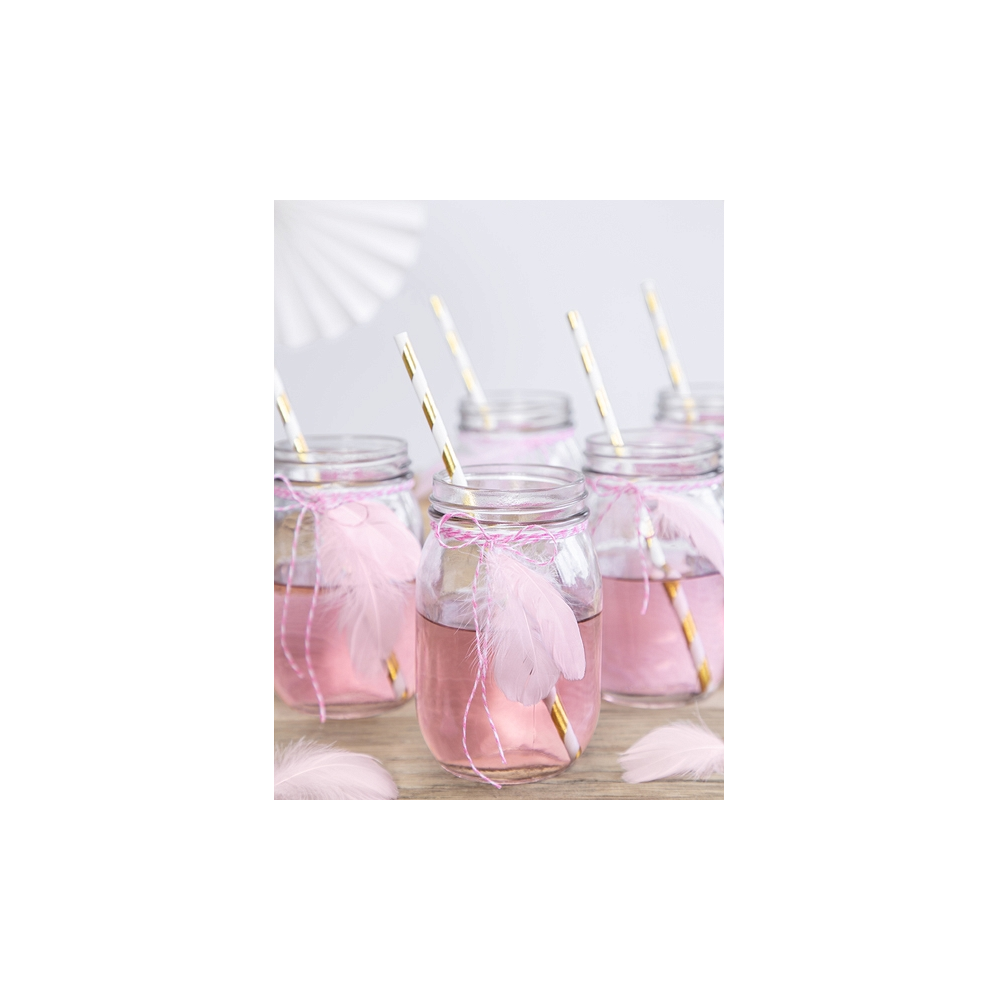 Decorative feathers - light pink, 3 g