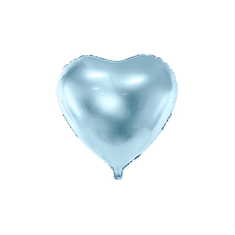 Foil balloon Heart - light blue, 35 cm