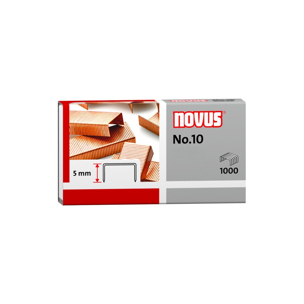 Zszywki miedziowane Novus No.10 - 1000 szt.