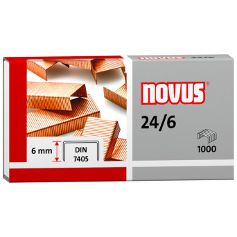 Zszywki miedziowane Novus 24/6 - 1000 szt.