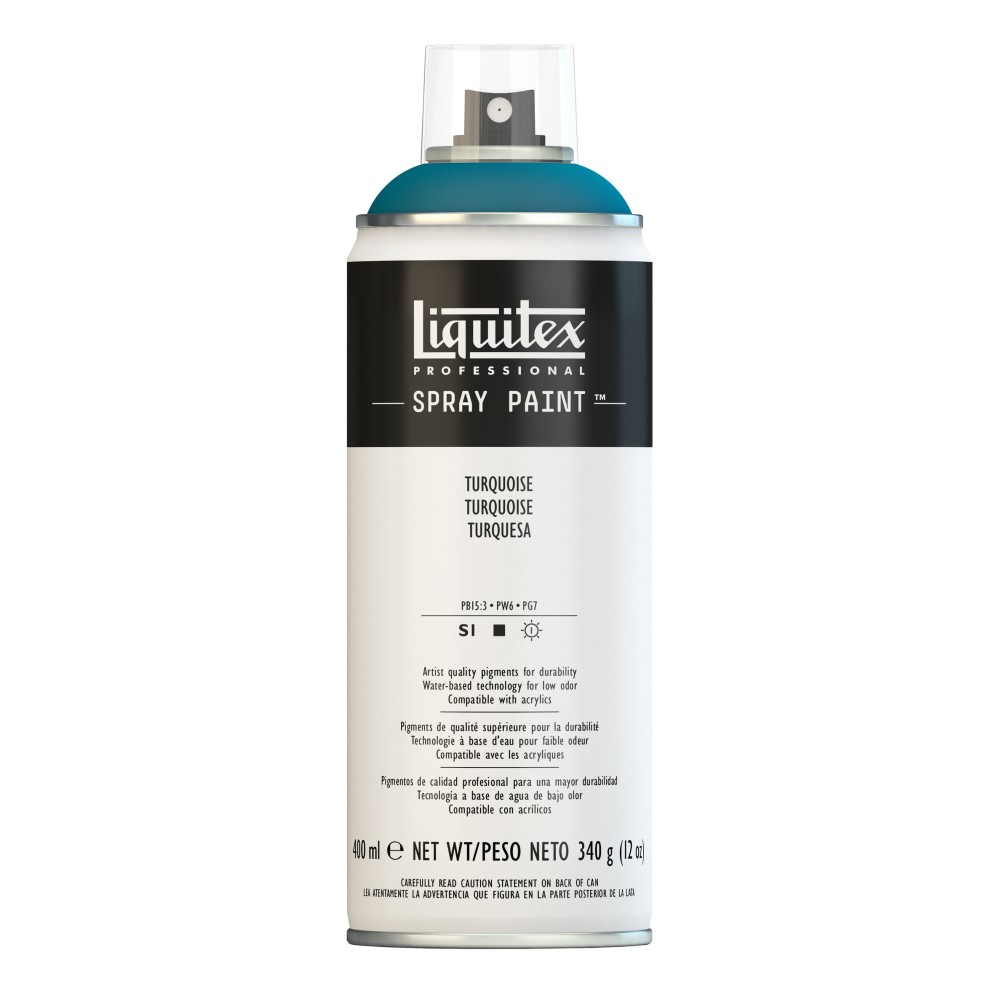 Farba akrylowa w spray'u - Liquitex - Turquoise, 400 ml