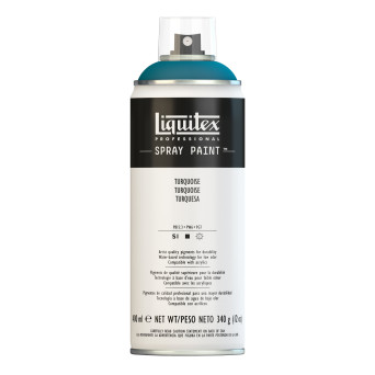 Farba akrylowa w spray'u - Liquitex - Turquoise, 400 ml